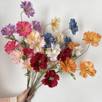 4 Cabezas De Flores Artificiales Largos Pétalos Silken Bouquet Plantas Para Bodas Fiestas Sala De Estar Decoración De Mesa Regalo - details 24