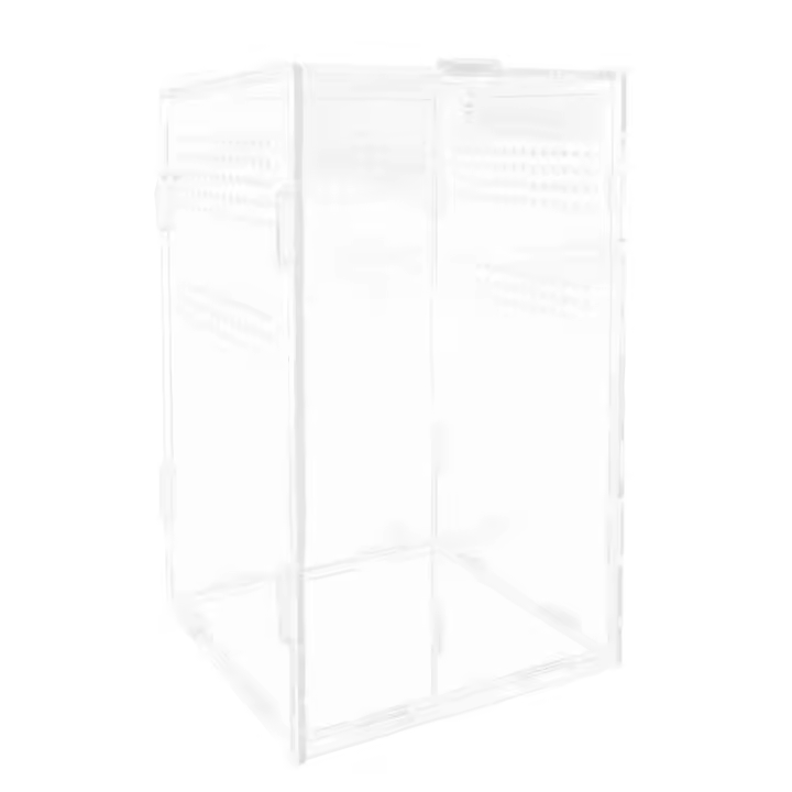 Caja de Terrario de Reptiles de Acrílico Transparente Caja de Alimentos para Spiders, Ranas Cornudas, Snakes y Otros Necesidades de Animales de Granja - 1