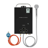 Calentador de agua portátil de propano, 7L, para exteriores, SIN depósito, múltiples protecciones de Gas para RV, cabina, Granero, Camping Calentador de agua portátil de propano - details 4