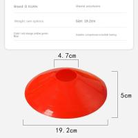 Disco De Entrenamiento De Fútbol Con Logo Redondo Durable Y Suave Obstáculo Para Juego Al Aire Libre Marcador De Campo - details 2