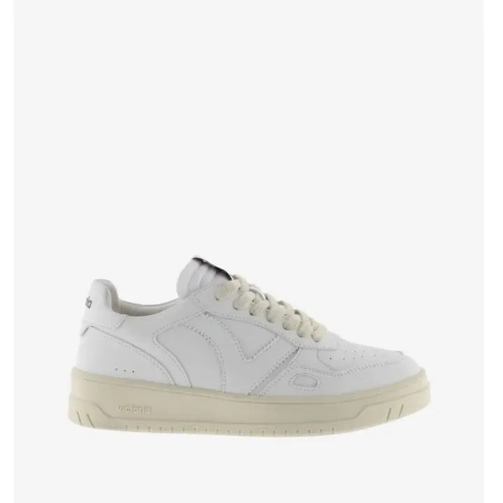 Zapatillas Blancas Victoria Seul Efecto Piel - 1