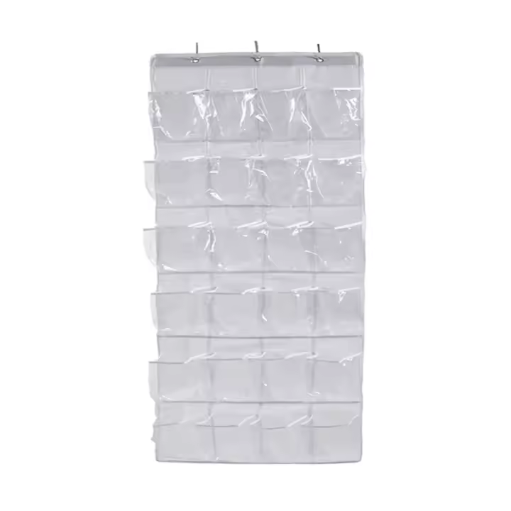 Organizador De Zapatos De Pared 24 Compartimentos Resaltador De Espacio Para Armario Y Dormitorio Soporte Colgante Para Zapatos - 1