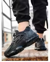 Zapatos De Seguridad Para Hombre Con Botón Giratorio Indestructibles Tamaño De Punta De Acero Antipinchazos Y Antideslizantes - details 19