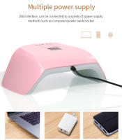 Secador De Uñas Portátil Con Cable USB Para Uso Doméstico Lámpara LED UV Con 24 Piezas Para Secado Y Curado De Esmaltes - details 4