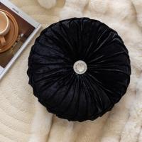 Almohada redonda de terciopelo con forma de rueda y diseño de flor de hielo para sofá, mesita de noche, ventana salediza, futón, almohada de calabaza - details 20