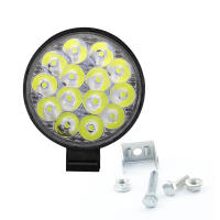 1200LM Luz de trabajo LED para automóvil DXZ, mini luz redonda de 14 luces, 42 W, faro auxiliar de ingeniería modificado, foco de ingeniería 6000K - details 3