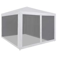 vidaXL Carpa Celebraciones con 4 Paredes 3x3 m Toldo Marquesina Cenador Tienda Color Blanco,  Antracita,  Azul y mas - details 0