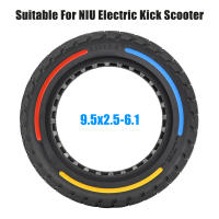 Neumático Sólido De Repuesto Para Scooter Eléctrico NIU KQI3 Tamaño 9.5x2.5-6.1 Color Flick Absorción De Choques Material De Goma - details 2