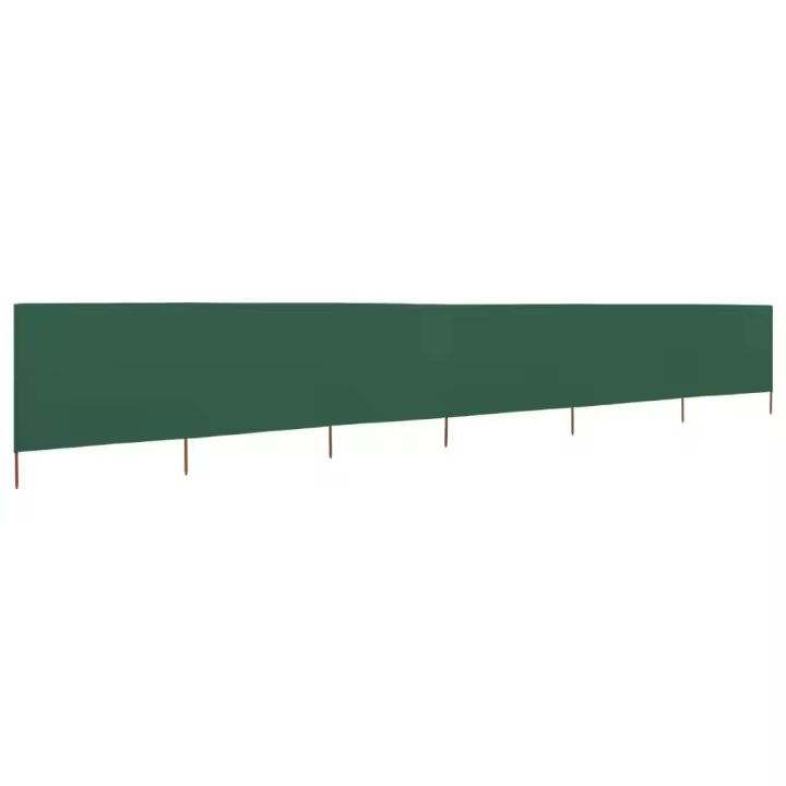 Paraventos de Playa de 6 paneles Lona verde 800x160 cm - 1