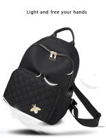Mochila De Nylon Para Mujer Nueva 2024 Versátil Y Moda Con Tela Oxford Gran Capacidad Casual Para Viajes Mochila Suave Con Cierre De Cremallera - details 5