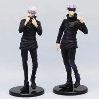 Figura De Acción Anime Jujutsu Kaisen Satoru Gojo 16CM Con Cabezas Interchangeables Modelo PVC Regalo Para Colección Itadori Yuji - details 0