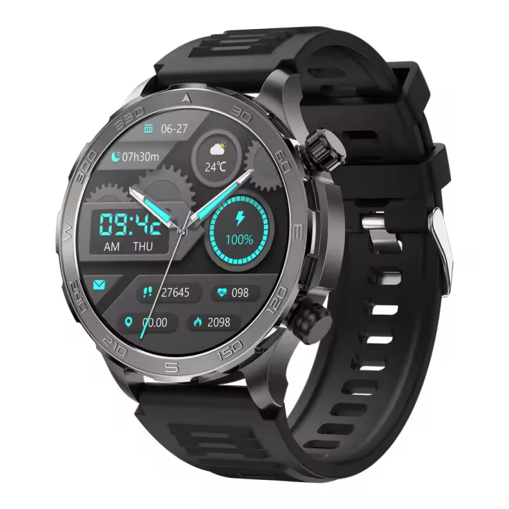 Smartwatch con Monitor de Ritmo Cardíaco 24/7, Bluetooth, Pantalla 1.53" IPS, Carga Inalámbrica - Ideal para Deporte, Salud y Diario - 1