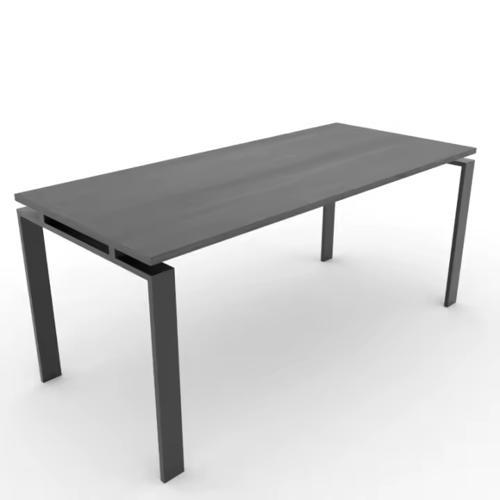 OFICIT Mesa Roble Azabache estructura CLASSIC negro, ideal para Hogar, Estudio, Trabajo, Despacho, Oficina. - 1