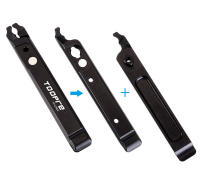 Herramienta Multifuncional TOOPRE Para Bicicleta Con Velcro Y Abrazadera Para Reparación De Neumáticos Y Cadena De MTB Y Carretera - details 3