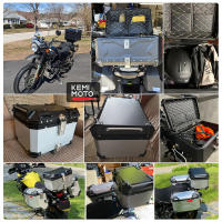 45L,55L caja superior de la motocicleta CNC de aleación de aluminio tronco de la motocicleta caja de casco impermeable y a prueba de caídas puerta trasera de la motocicleta caja de almacenamiento de equipaje - details 1