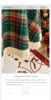 Mantel Red Verde Cuadrado Estilo Retro Americano Lujo Para Fiestas Y Navidad Decoración Hogar Tela De Manta Antideslizante Y Acolchada - details 4