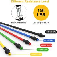 ALLINLIFE Bandas Elasticas Musculacion[Set of 5 Or 8], Gomas Elasticas Musculacion Cintas Elasticas Musculacion con Bolsa de Transporte para Entrenar Powerlifting Fitness Yoga - details 11