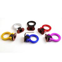 Adornos De Gancho De Remolque Para Coche Simulación De Anillo De Carreras Decoración De Estilo De Automóvil Anterior Y Posterior JDM RACING ABS Plástico Rojo Azul Morado Oro Negro Y Plateado - details 12