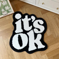 Alfombra Suave De Peluche Hecha a Mano Para Sala Dormitorio Decoración De Habitación Regalo De Bienvenida 100% Poliéster Lavable Mecánicamente - details 1
