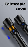 Linterna LED Super Potente Recargable USB Torcha Brillante Ultra 10000mAh Impermeable Con Batería Luz De Trabajo Para Camping Y Patrulla - details 13