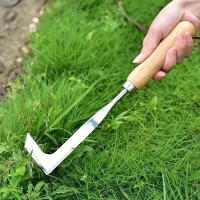 Mano De Hierba De Acero Inoxidable Herramienta De Rastrillo Manual Para Eliminar Malas Hierbas Con Dientes Agudos Para Raizamiento De Grama - details 3