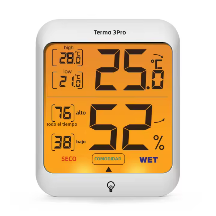 ThermoPro TP53 Termómetro Y Higrómetro Digital Para El Hogar Medidor De Temperatura Y Humedad Con Luz Trasera Estación De Clima Para Habitación - 1