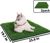 Pataca De Grama Artificial Para Perros Grande Tapete De Inodoros Portátil Para Entrenamiento De Mascotas Material Fibra Lavable Al Agua Ideal Para Exteriores - details 27