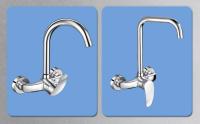 Grifo De Cocina De Pared Con Agua Caliente Y Fría Grifo Mezclador De Cobre Para Lavabo Lavandería Balcón Valvula De Agua Universal - details 4