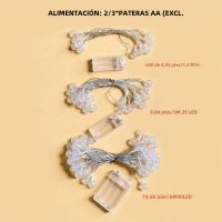 Luces De Bolitas De Burbuja 1pc 10/20/30/40LED Para Fiesta Camping Jardín Patio Decoración De Navidad Fuente De Alimentación Batería Incluida - details 11