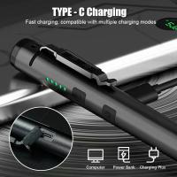 Linterna LED Recargable USB Mini Portátil Con Clip De Bolígrafo Impermeable Y Imán Para Trabajo Emergencias Exteriores - details 7