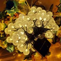 Luces De Cadena Solar De Cristal Globular IP65 39FT Con 100 LED Y 8 Modos De Iluminación Para Exterior Halloween Y Navidad Fiesta - details 3