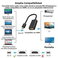 Cable Adaptador Mini Displayport a HDMI 4K 1080P Compatible Para Apple MacBook Air pro Conector Macho Mini Displayport a Conector Hembra HDMI - details 1