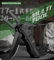 Cuchillo Multifuncional Plegable Herramienta Portátil De Sobrevivencia Para Exteriores Y Hogar Herramienta De Mano Para Emergencias En Coche Con Agarre De Acero Inoxidable - details 0