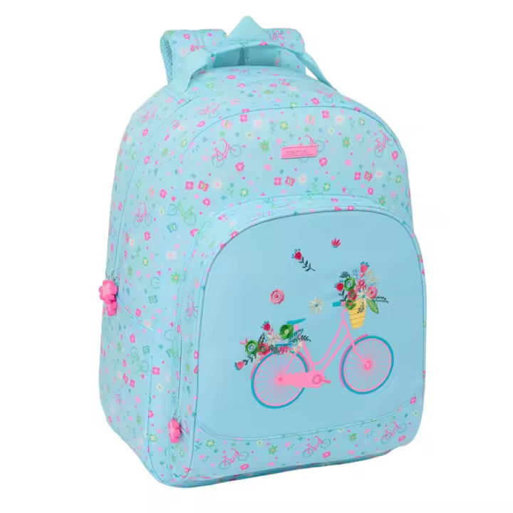 MOCHILA ADAPTABLE A CARRO RECICLADO SAFTA "BICICLETA" 32X42X15 CM (Safta 642449305) - 1