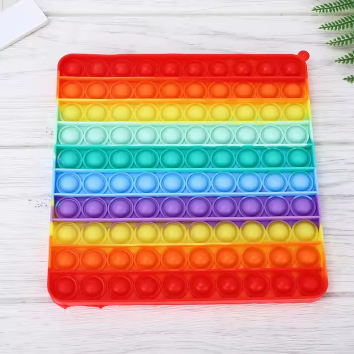 Juguetes Sensoriales De Colores Arcoíris Para Niños Grandes Y Pequeños Juguetes Antiestrés De Tamaño Grande 20cm Para Autismo Regalos Para Niños - 1