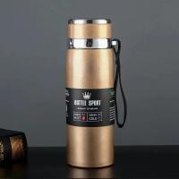Botella Termo De Acero Inoxidable 1L Para Agua Té Café Mantener Frío Y Caliente Termos Aislante Para Adultos Lavable En Lavavajillas - details 10