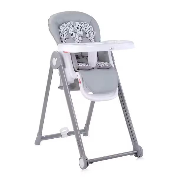 Trona Bebe Lorelli Party Ajustable | Cuero Sintético | PVC o PU | Ruedas | Canasta de Almacenamiento | Base de Botella y Taza | 5 Puntos de Seguridad - 1