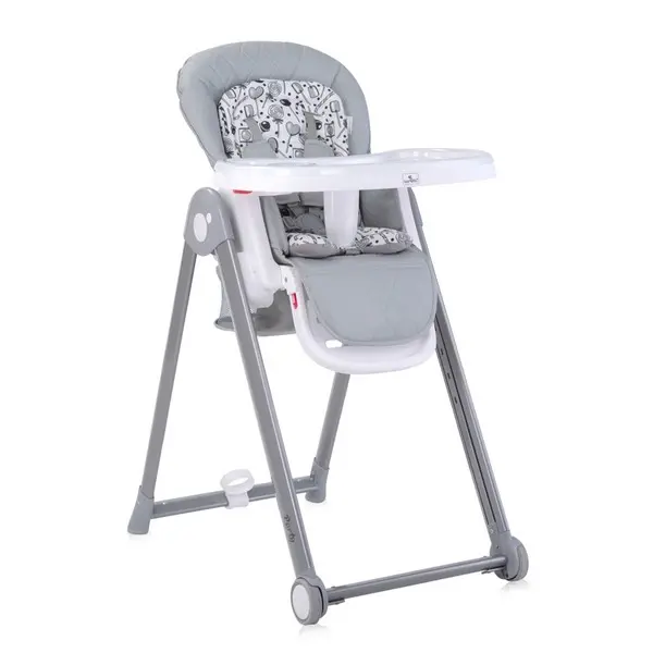 Trona Bebe Lorelli Party Ajustable | Cuero Sintético | PVC o PU | Ruedas | Canasta de Almacenamiento | Base de Botella y Taza | 5 Puntos de Seguridad - 1