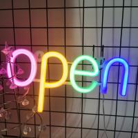 Luces Neón LED OPEN Artísticas Para Comercio Con Alimentación USB/batería Para Fiestas De Navidad Bodas Bares Cafeterías Juegos - details 1