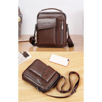 Bolso De Hombro Vintage Para Hombres Bolsos Cruzados Retro Con Cierre De Cremallera Bolsa De Mano De Nylon Para Occasiones Versátiles - details 24
