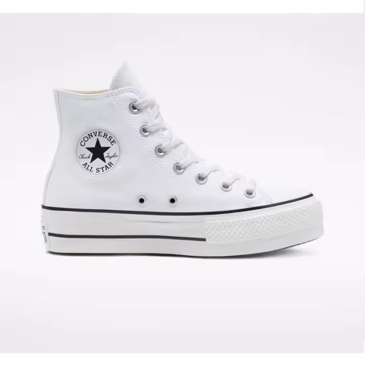 Zapatillas Converse Plataforma   Chuck  Taylor All Star Plataforma bota Blanca |  Clásicas y elegantes  | Estilo Retro Urbano - 1