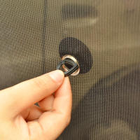 2Pcs/Set Cortinas De Sol Para Coche UV Malla Sucker 44*36cm Bloqueador De Luz Para Ventanas Frontales Y Traseras Negro Accesorios De Coche - details 9