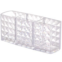 Cajón De Espejo Con Patrón De Diamante Para Almacenamiento En Baño Organizador De Maquillaje Y Labiales En Plástico - details 5