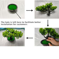 Planta De Pino Artificial De 27cm Bonsái Decoración De Mesa Para Hogar Y Habitaciones Arbol De Simulación De Landscape En Plástico Para Exposición Y Regalo - details 10