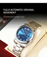 Reloj De Pulsera De Cuarzo Para Hombre CHRONOS Lujo Tendencia Acero Inoxidable Resistente Al Agua Con Calendario Completo Y Manos Luminosas - details 7