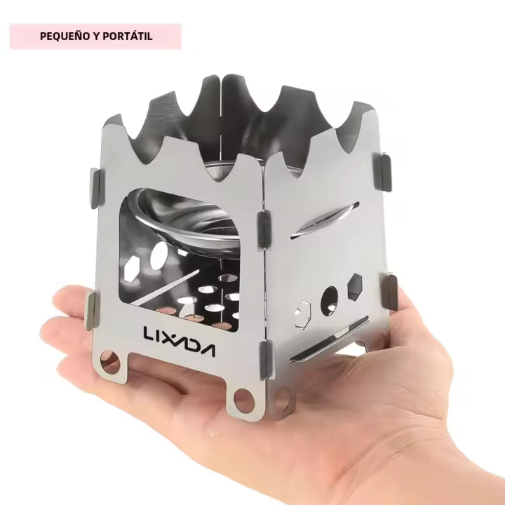 Estufa De Camping Lixada De Titanio Ultraligera Plegable Para Exterior Pesca Senderismo Material De Aluminio Un Pieza - 1