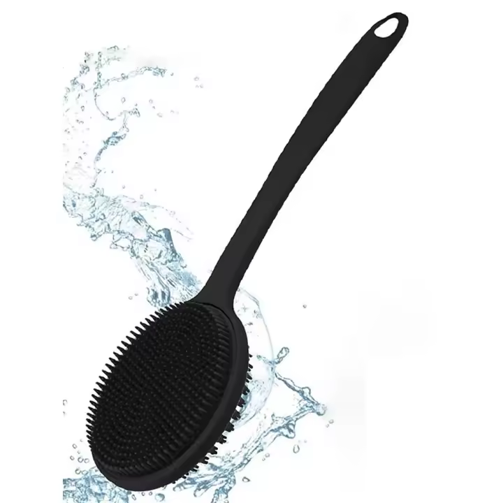 Cepillo Exfoliante de Ducha de Mango Largo Masajeador de Piel de Mango Suave para Limpieza del Baño - 1