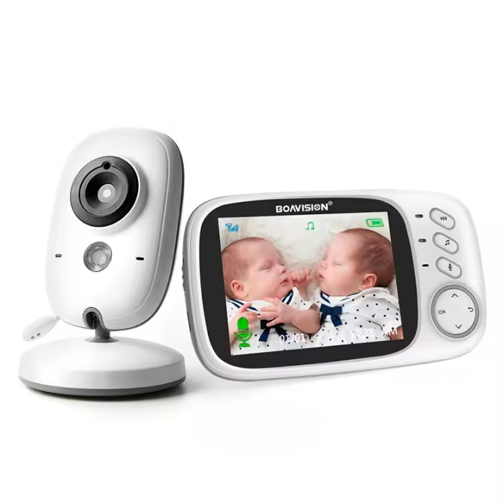 Monitor De Bebé Con Vídeo VB603 2.4G Wireless Pantalla LCD De 3.2 Pulgadas Audio Bidireccional Visión Nocturna Cámara De Seguridad Babysitter - 1