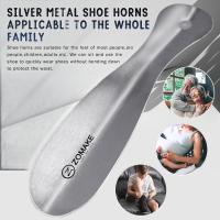 Cayado De Zapato ZOMAKE De Acero Inoxidable Durable Y Flexible En Forma De Cuchara Adecuado Para Seniors Y Niños Accesorio De Zapato Portátil - details 5
