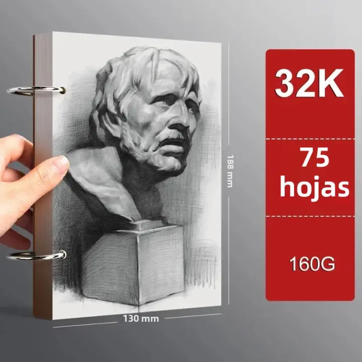 Cuaderno De Dibujo Profesional A4 A5 16K 32K 8K Papel Grueso Para Dibujos Con Hojas Sueltas Suministros De Arte Para Escuela Material De Lápiz - 1